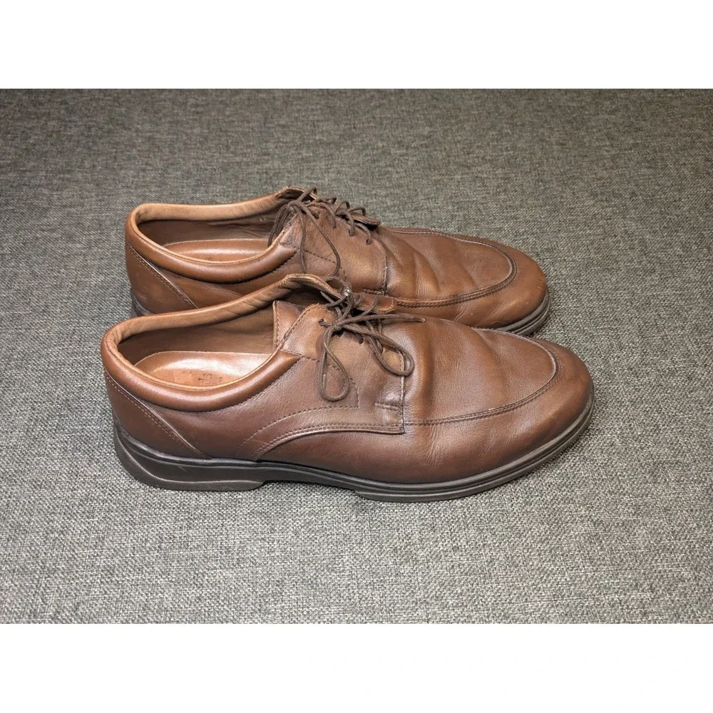 Allen Edmonds Passenger Brown Leather Oxford Dress Shoes Mens Size 12 Casual